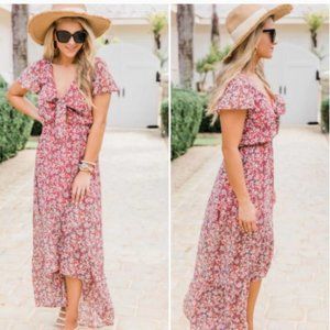 Pink Lily Somebody to Love Floral Dress